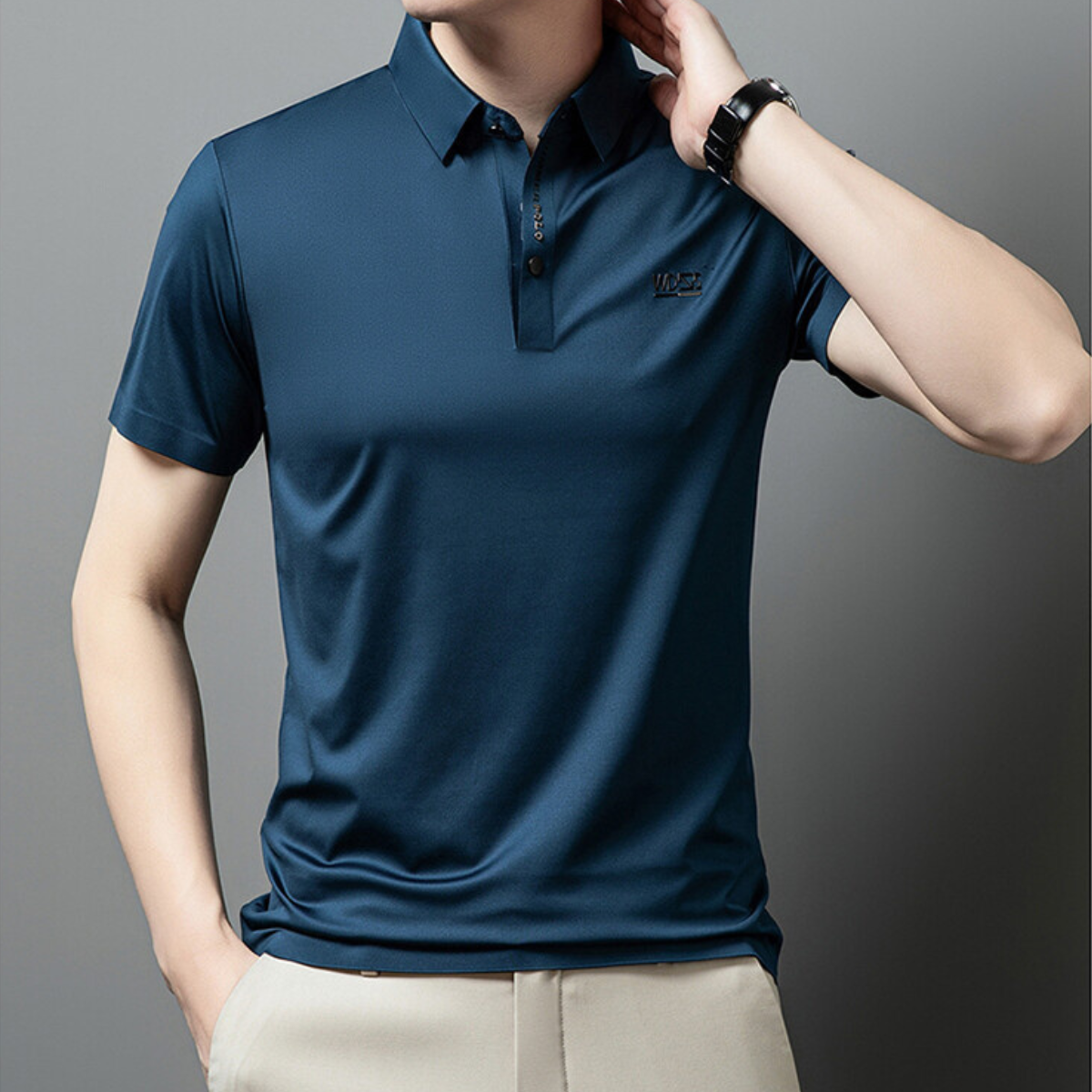 [Llevá 5, Pagá 3] Camisa Masculina Luxury en Seda Fría y Poliéster (¡Estilo moderno y con onda!)